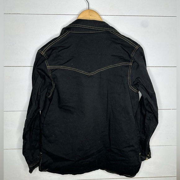 Bob Mackie Wearable Art Black Embroidered Pocket Teacher Shirt Jacket XS - Picture 5 of 5